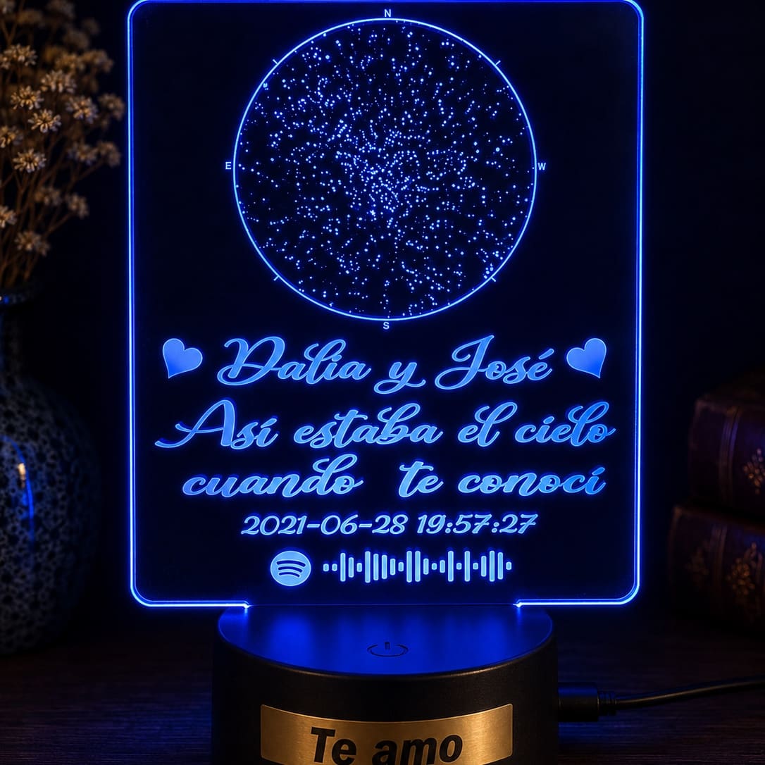 2010-Lámpara LED Personalizada – Mapa estelar 1083