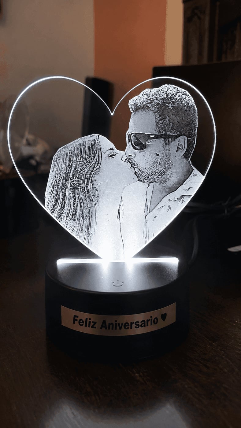 2006-Lámpara LED Personalizada – Corazón 1180
