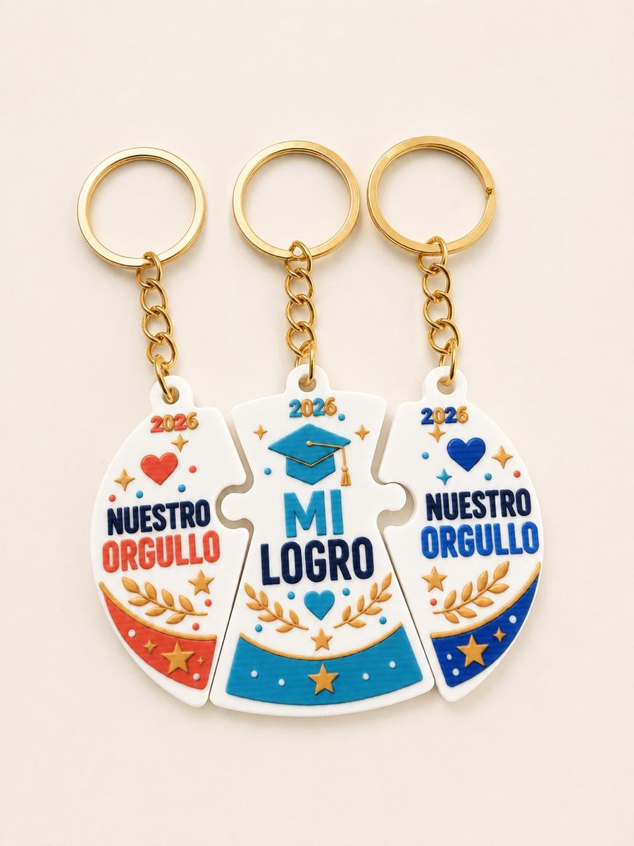 Llavero Familia · 3 piezas