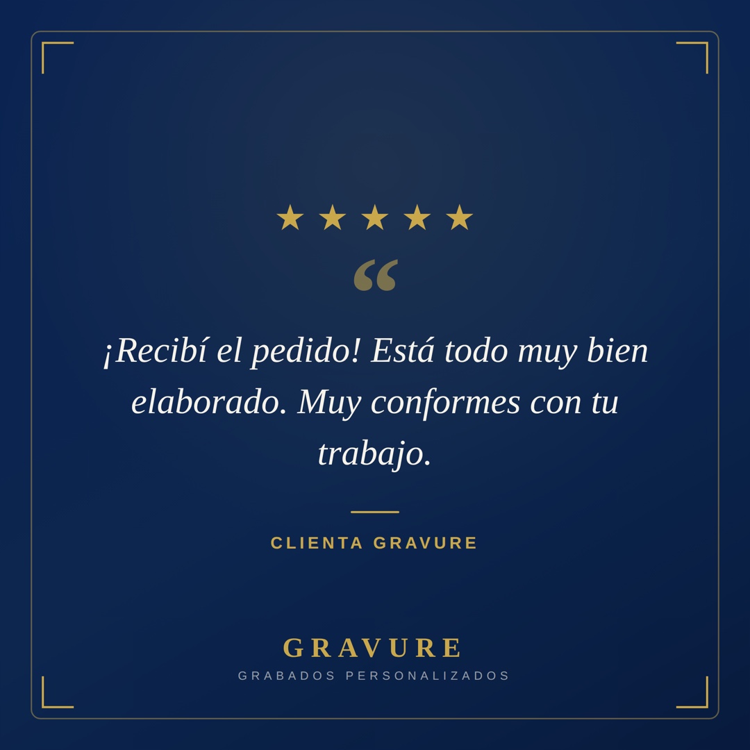 Reseña de cliente de Gravure